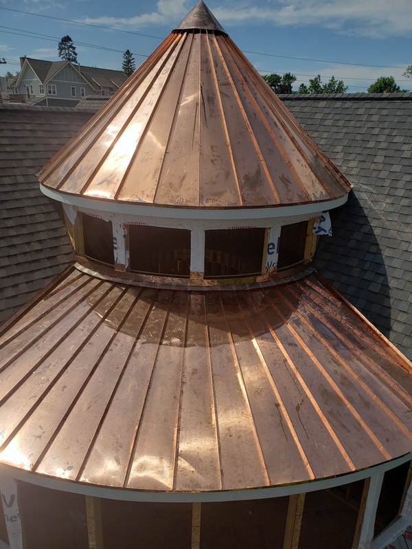 Circular Custom Copper Roof 